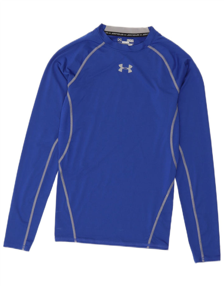 Under Armour pentru femei Heat Gear Graphic Top cu mânecă lungă UK 12 Medium Blue