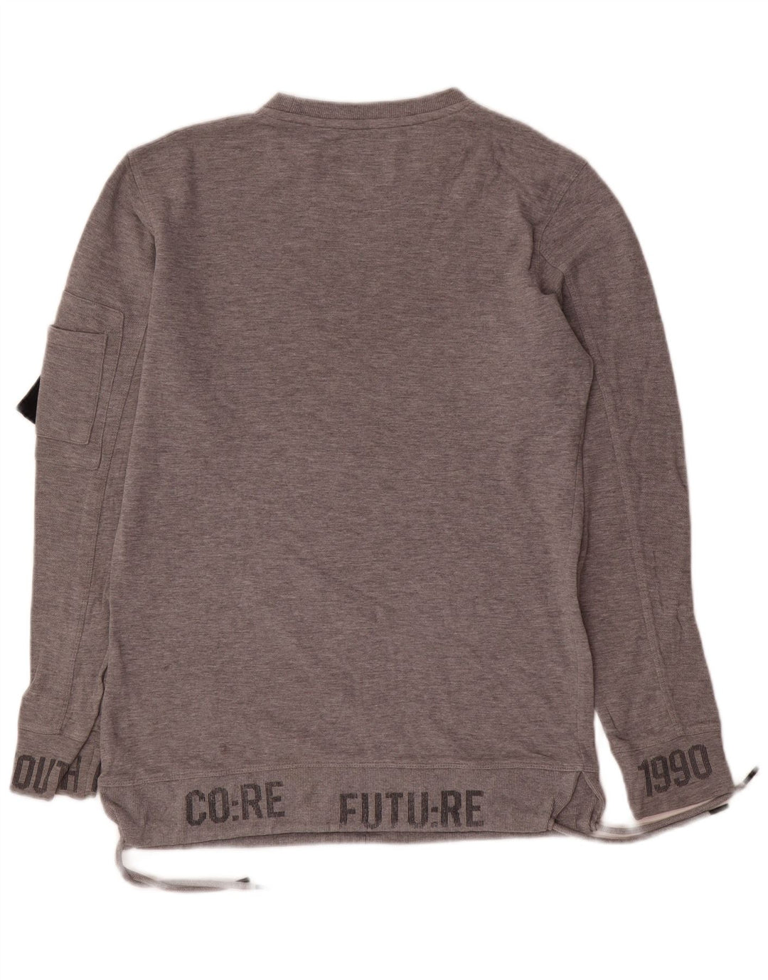 Jack & Jones Pulover grafic pentru bărbați, bumbac mic, gri