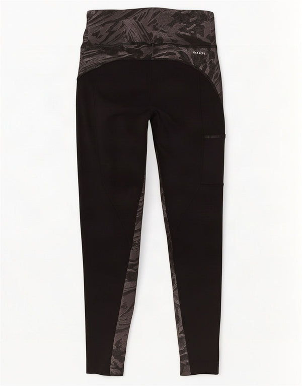 Leggings Aeroready pentru femei Adidas UK 8/10 Small Black Animal Print