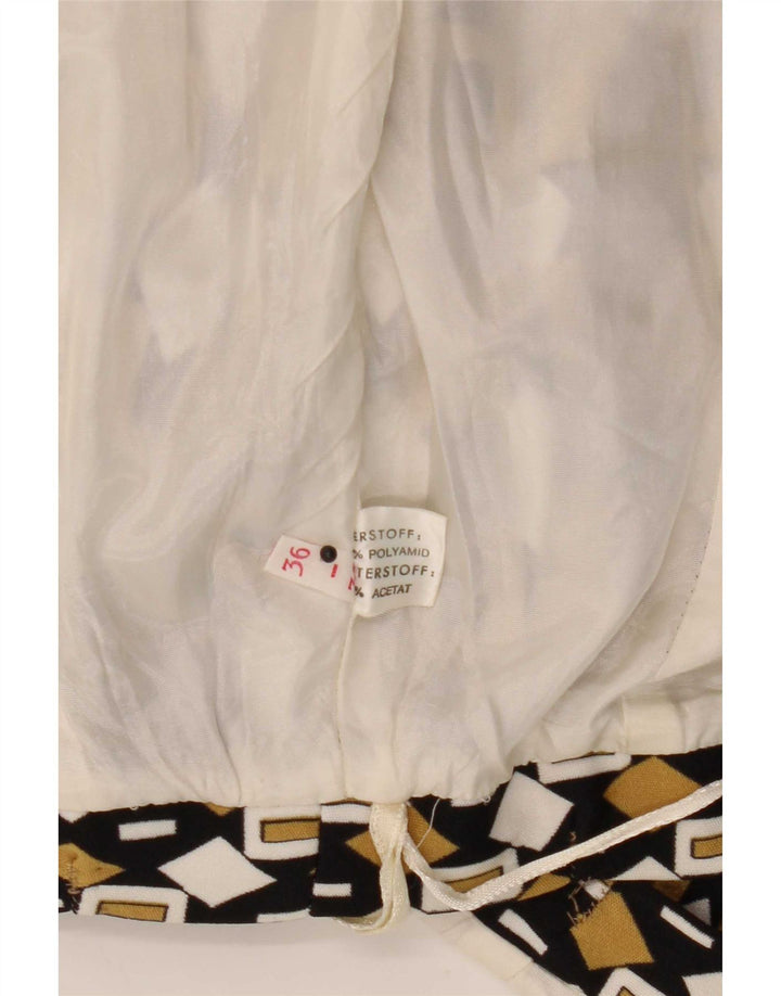 Fusta Midi Vintage Femei EU 36 Small W24 Poliamidă Geometrică Multicoloră