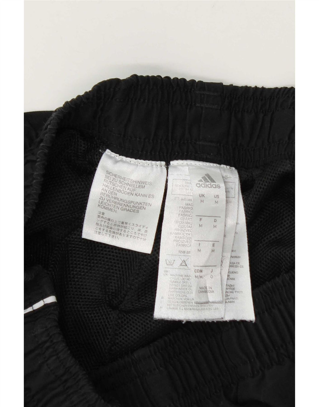 Pantaloni de trening Adidas pentru bărbați, negru mediu, poliester bloc de culoare