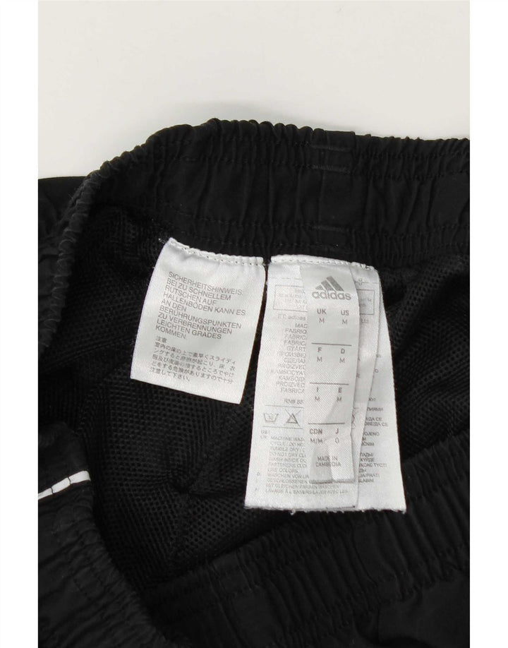 Pantaloni de trening Adidas pentru bărbați, negru mediu, poliester bloc de culoare