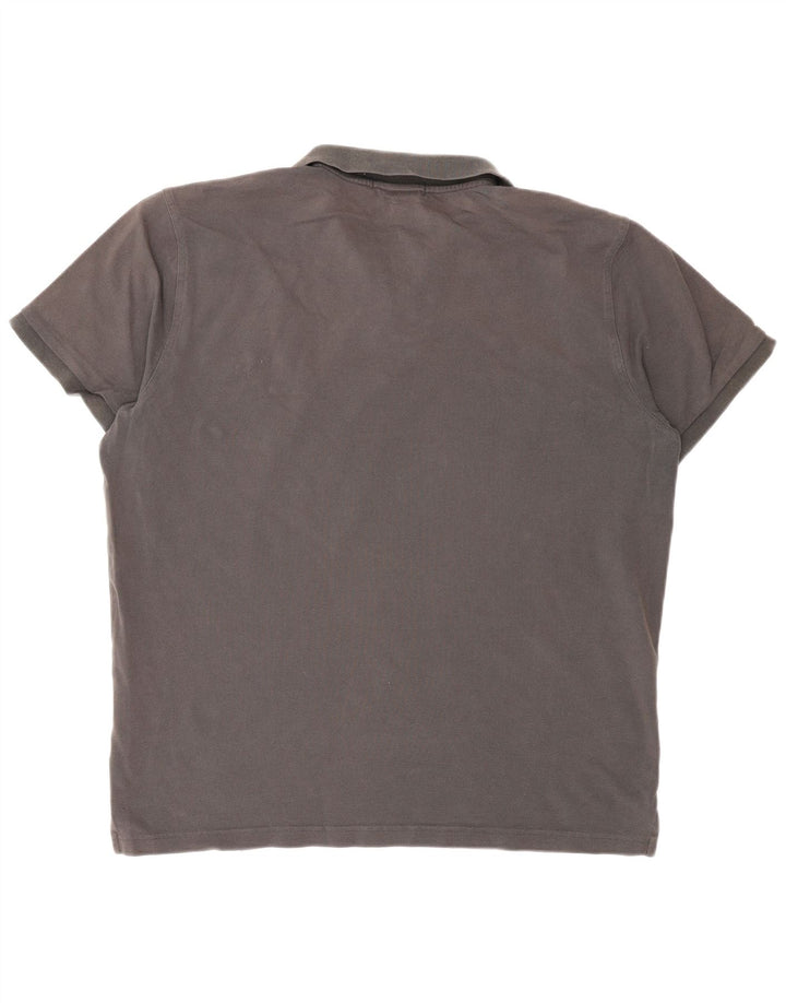 Cămașă polo Gant pentru bărbați, bumbac, gri mare