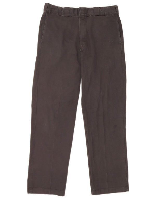 Pantaloni chino drepți pentru bărbați Dickies L34 L32 Poliester negru