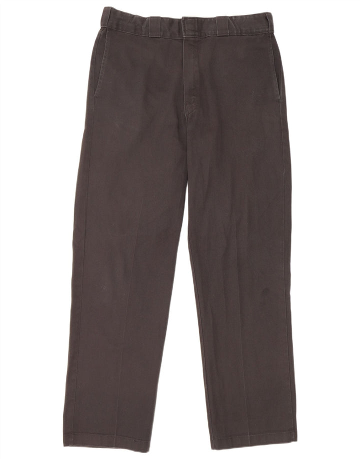 Pantaloni chino drepți pentru bărbați Dickies L34 L32 Poliester negru