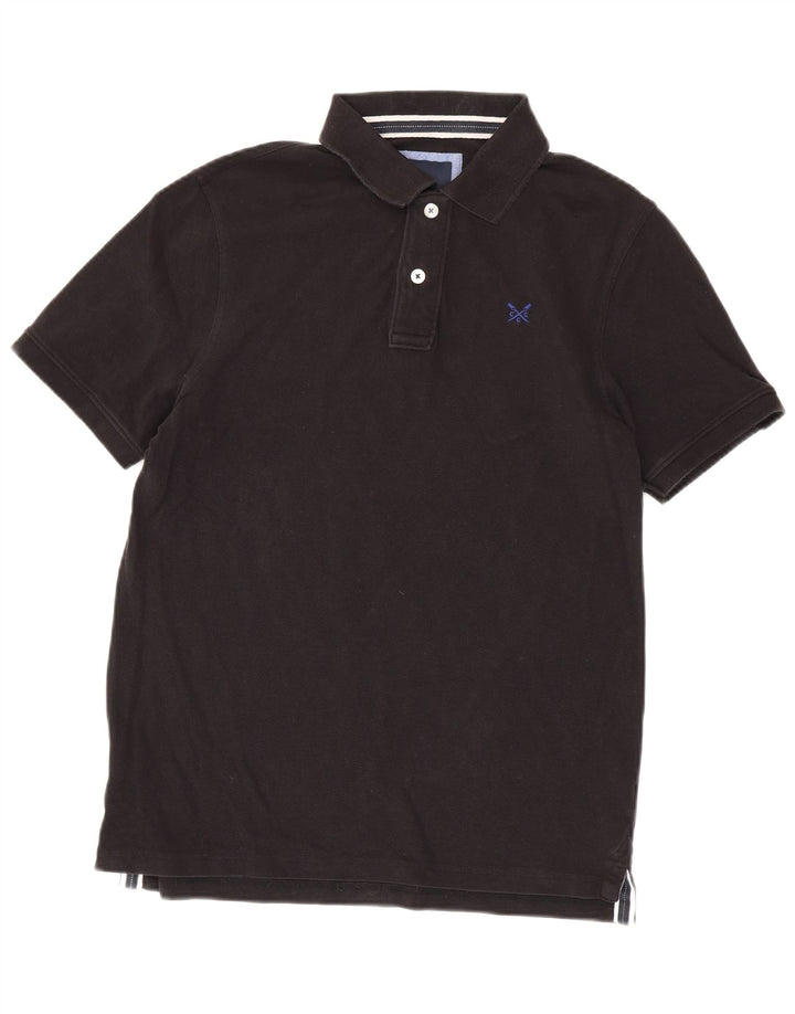Crew Clothing Tricou polo pentru bărbați, bumbac mediu negru