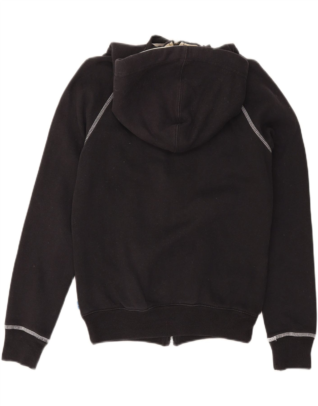 ADIDAS Pulover cu glugă cu grafic pentru femei UK 10 Bumbac negru mic