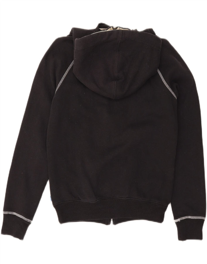 ADIDAS Pulover cu glugă cu grafic pentru femei UK 10 Bumbac negru mic