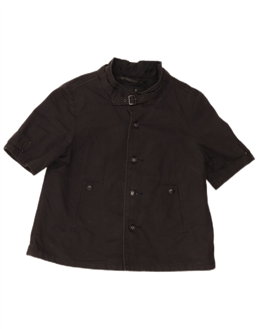 Jachetă bomber cu mânecă scurtă pentru femei G-Star UK 10 Bumbac negru mic