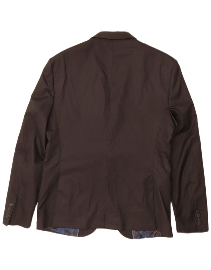 Blazer pentru bărbați Zara cu 2 nasturi EU 54 XL Poliester negru