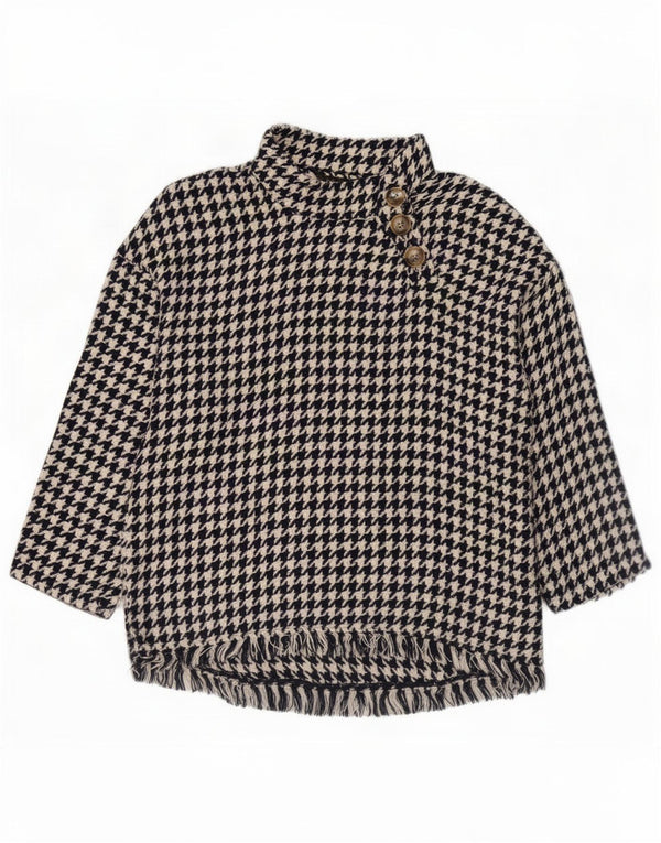 Bluză supradimensionată pentru femei Zara UK 6 XS, bumbac cu picior de gală negru