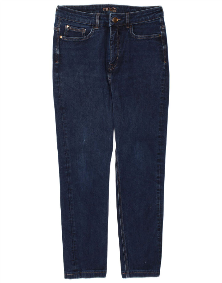 Blugi slim pentru femei Magic UK 12 Medium W30 L26 Bumbac bleumarin