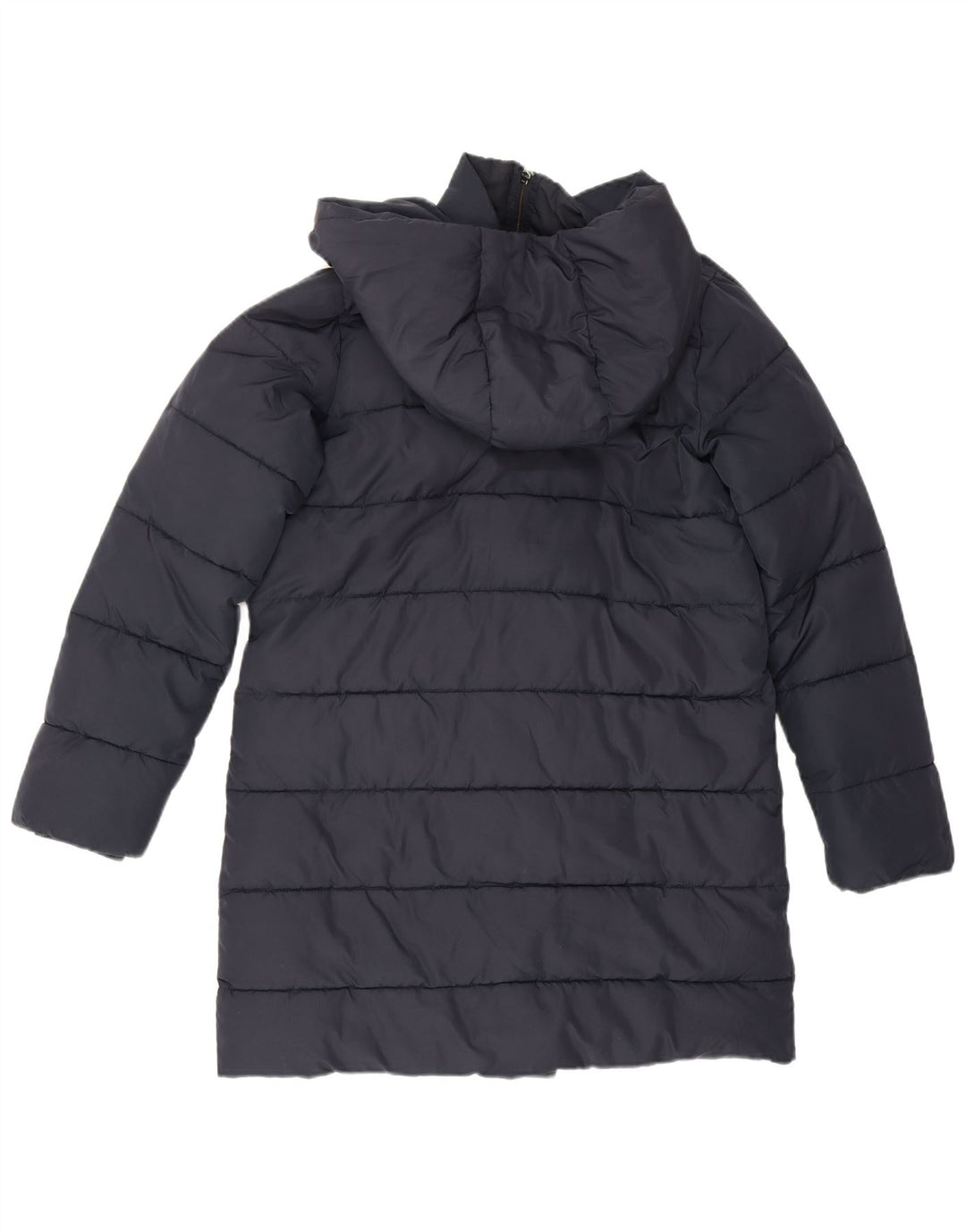 Palton capitonat supradimensionat cu glugă Hobbs pentru femei UK 8 mic, poliester bleumarin