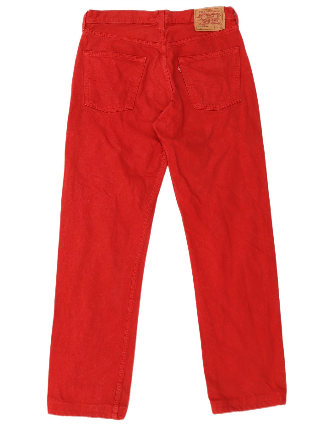 Blugi Levi's 501 drepte pentru bărbați W34 L31 bumbac roșu
