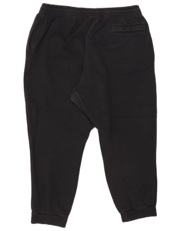 Nike Mens Crop Tracksuit Trousers Joggers 2XL Black Cotton