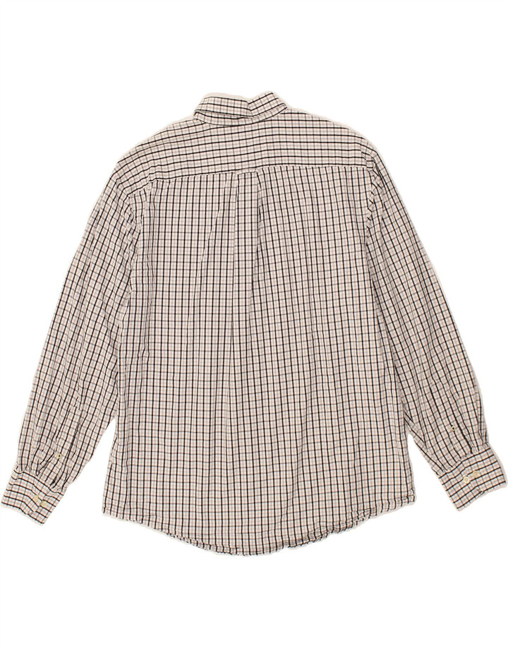 IZOD Mens Shirt Large Grey Check Cotton Vintage Izod and Second-Hand Izod from Messina Hembry 