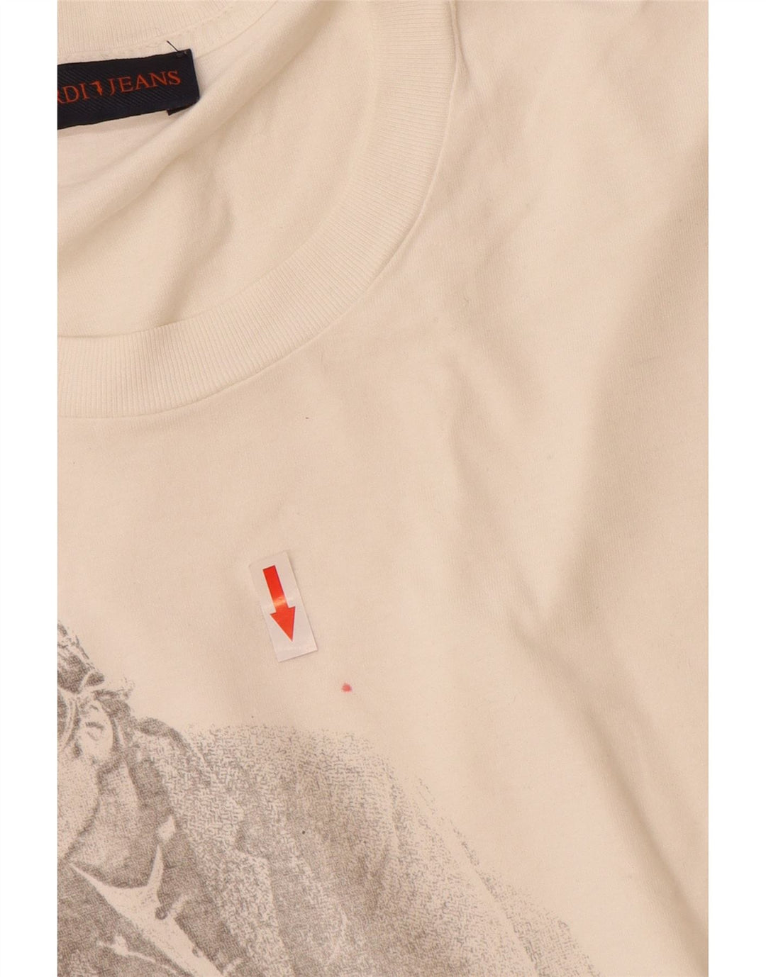 Tricou grafic pentru bărbați Trussardi Jeans Top Large White