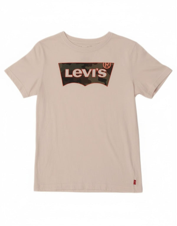 Tricou grafic Levi's pentru baieti Top 11-12 ani alb