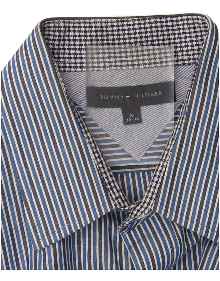 Cămașă pentru bărbați Tommy Hilfiger Mărimea 16, mare, albastru, cu dungi