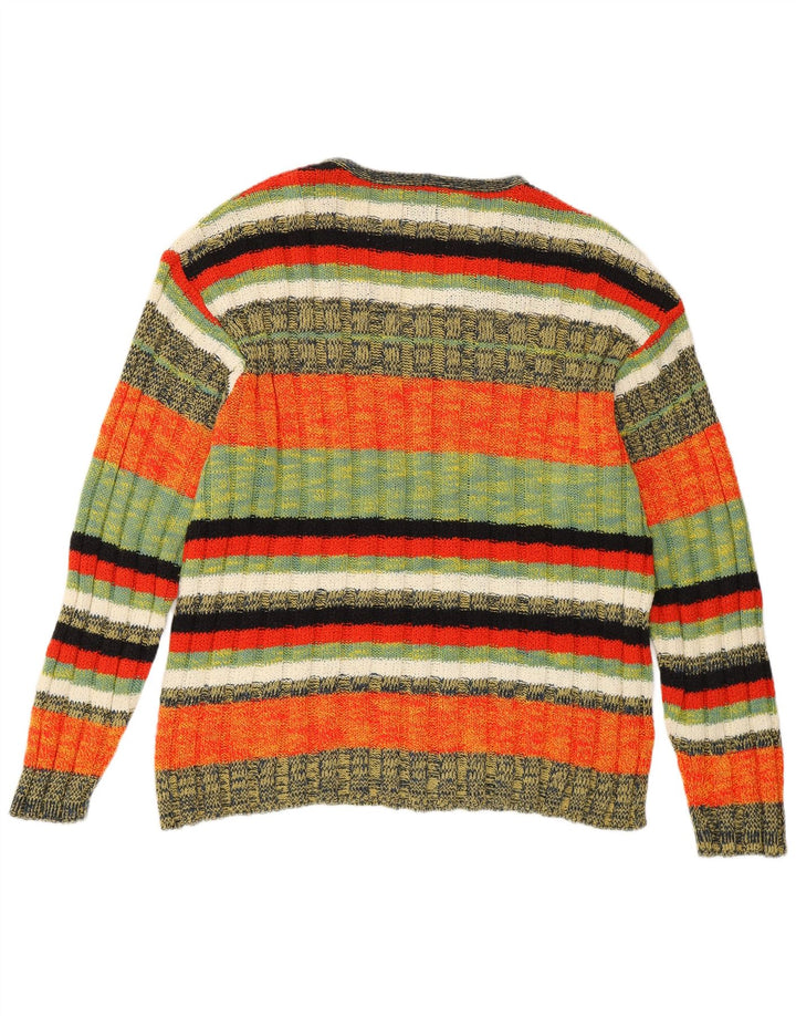 Pulover pentru bărbați Foxhound, cu decolteu în V, XL, bumbac cu dungi multicolore