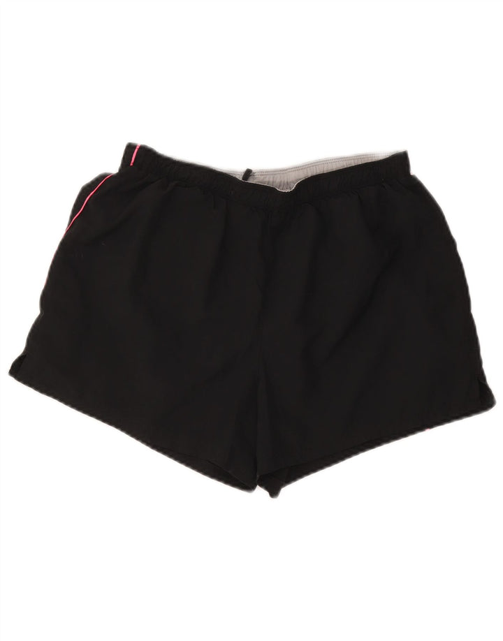 Pantaloni scurți sport Nike Dri Fit pentru femei Marea Britanie 12/14 Poliester mediu negru