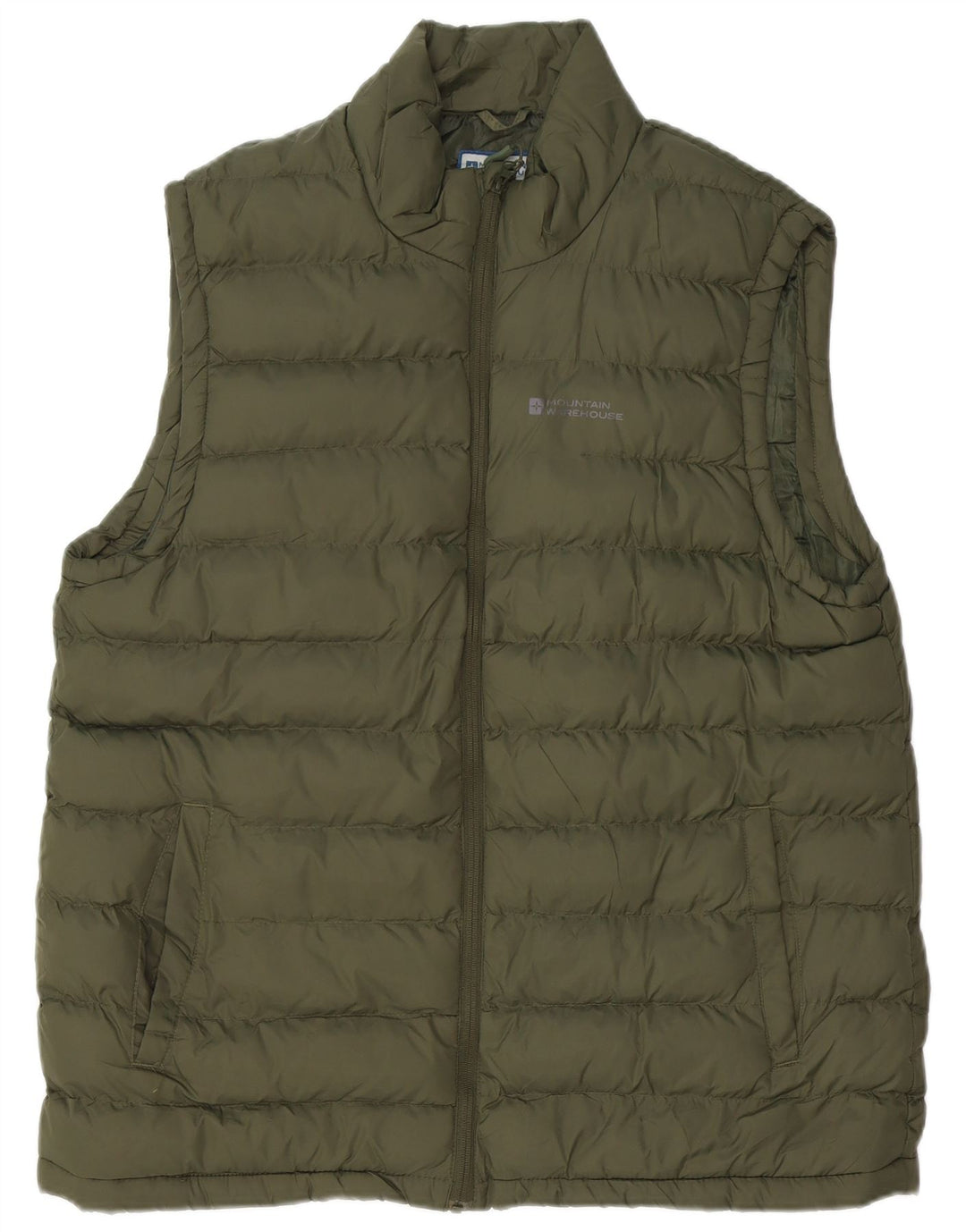 MOUNTAIN WAREHOUSE Gilet căptușit pentru bărbați UK 42 XL Kaki Nylon