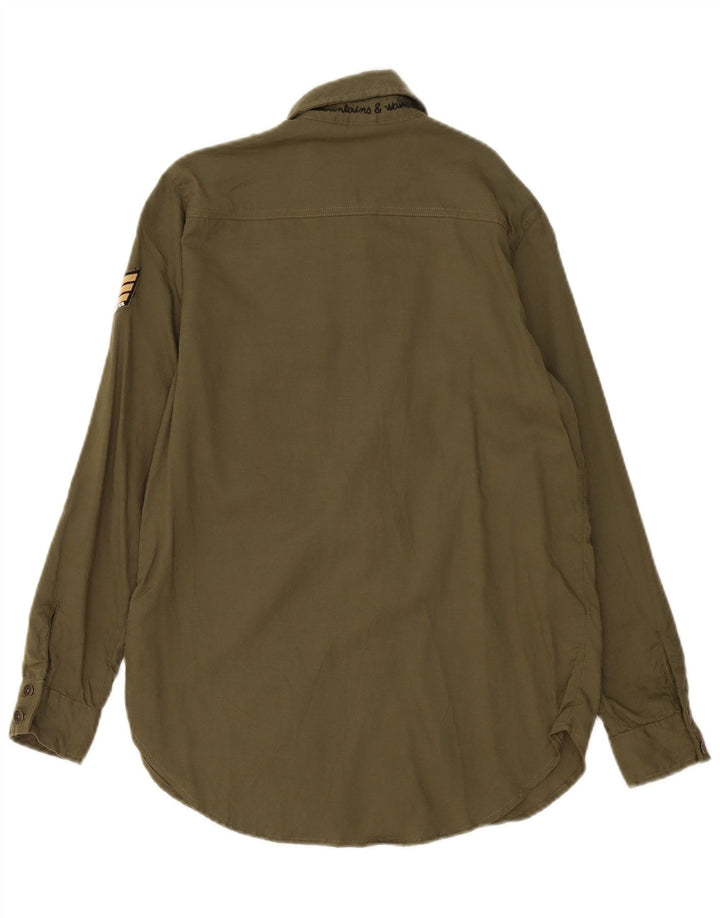 Cămașă militară Roxy pentru femei US 4 Small Khaki Lyocell