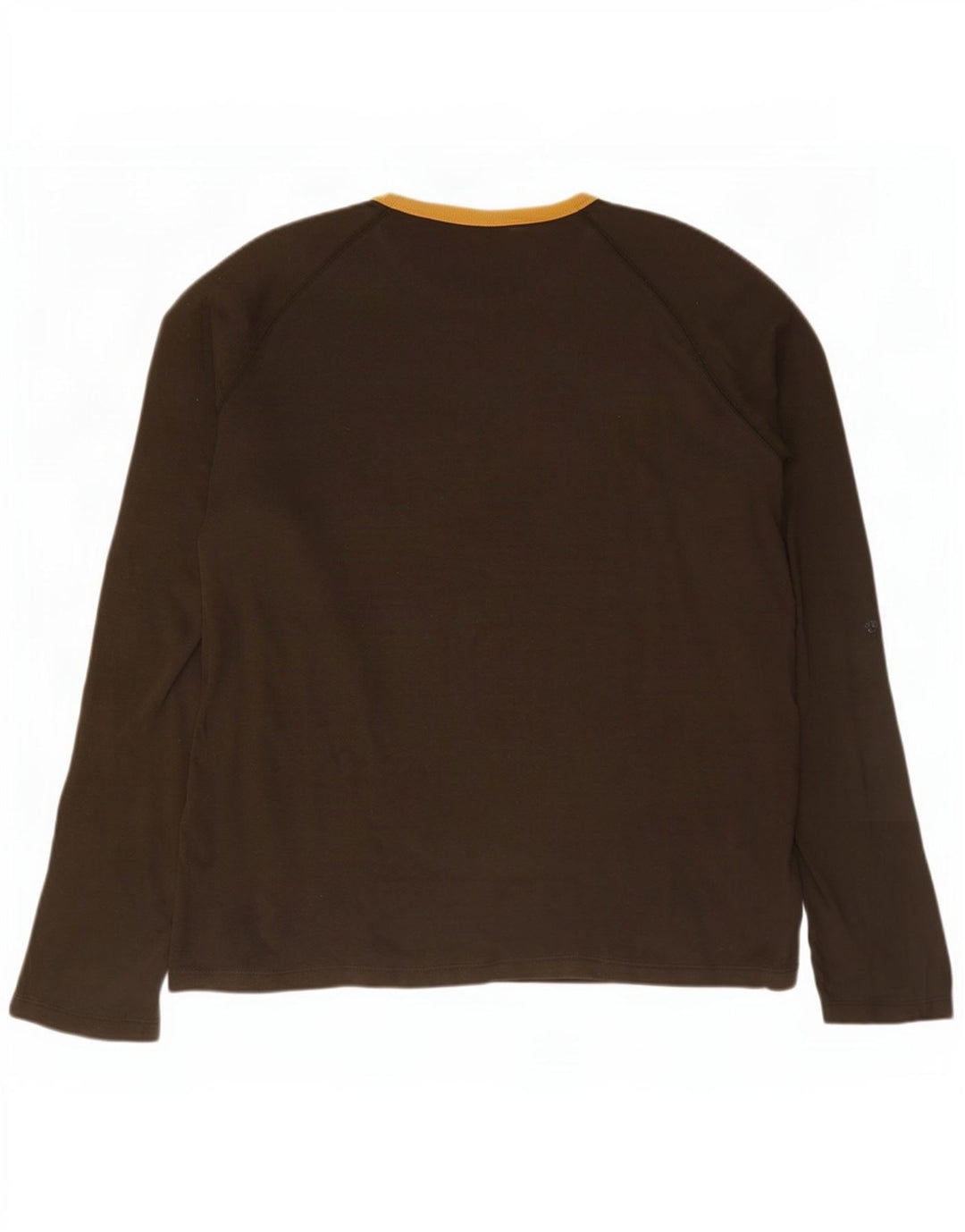 Woolrich Top grafic pentru bărbați cu mânecă lungă 2XL, bumbac maro