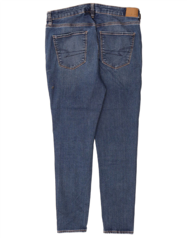Blugi skinny pentru femei American Eagle US 12 Large W30 L27 Blue Bumbac