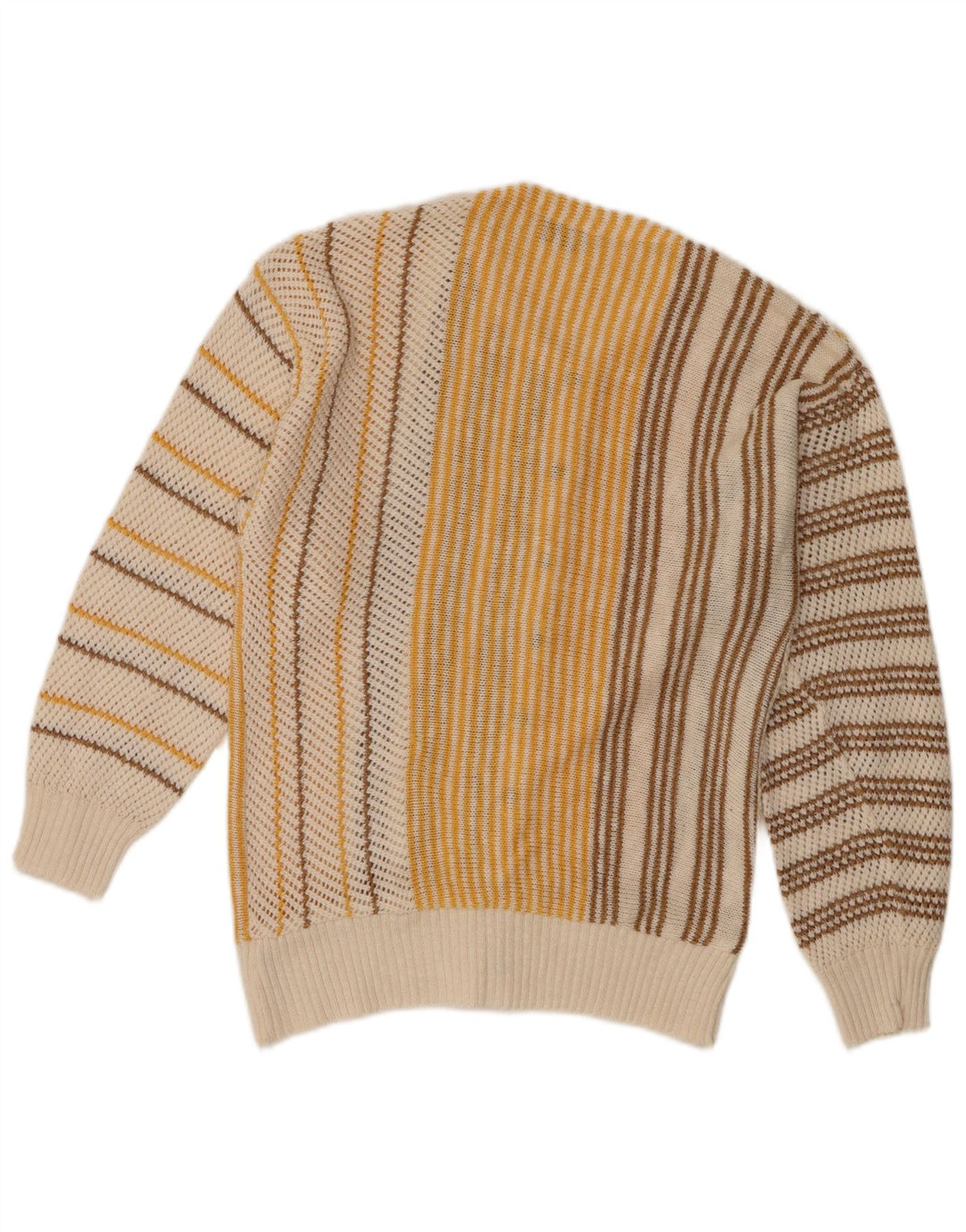 Cellini Pulover Cardigan pentru Femei UK 12 Mediu în dungi alb