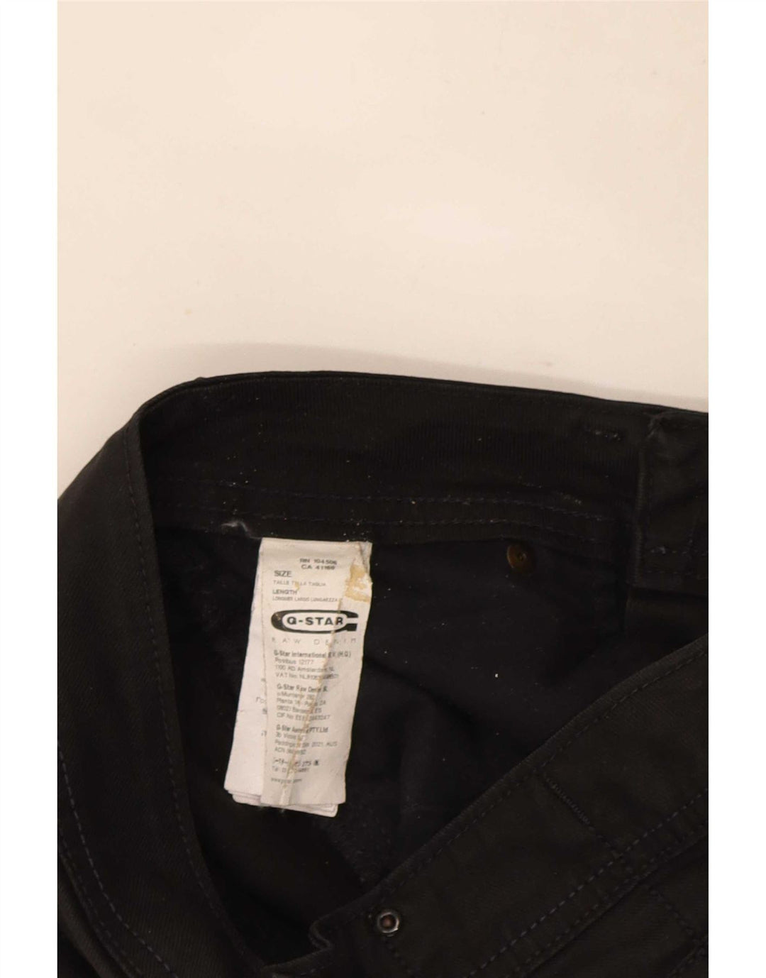 Blugi drepti pentru femei G-Star W29 L34 bumbac negru