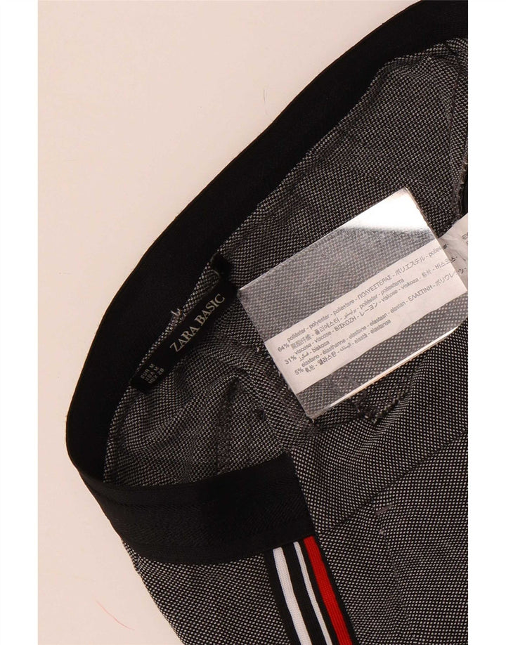 Pantaloni chino slim pentru femei Zara Mediu L28 L27 Gri Poliester color bloc