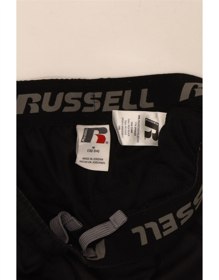 RUSSELL ATHLETIC Mens Dri-Power Tracksuit Trousers Medium  Black Polyester Vintage Russell Athletic and Second-Hand Russell Athletic from Messina Hembry 