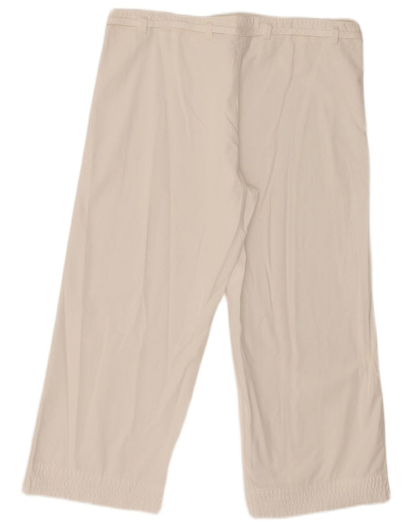 Pantaloni Capri Puma pentru femei UK 10 Small W32 L22 Bumbac alb