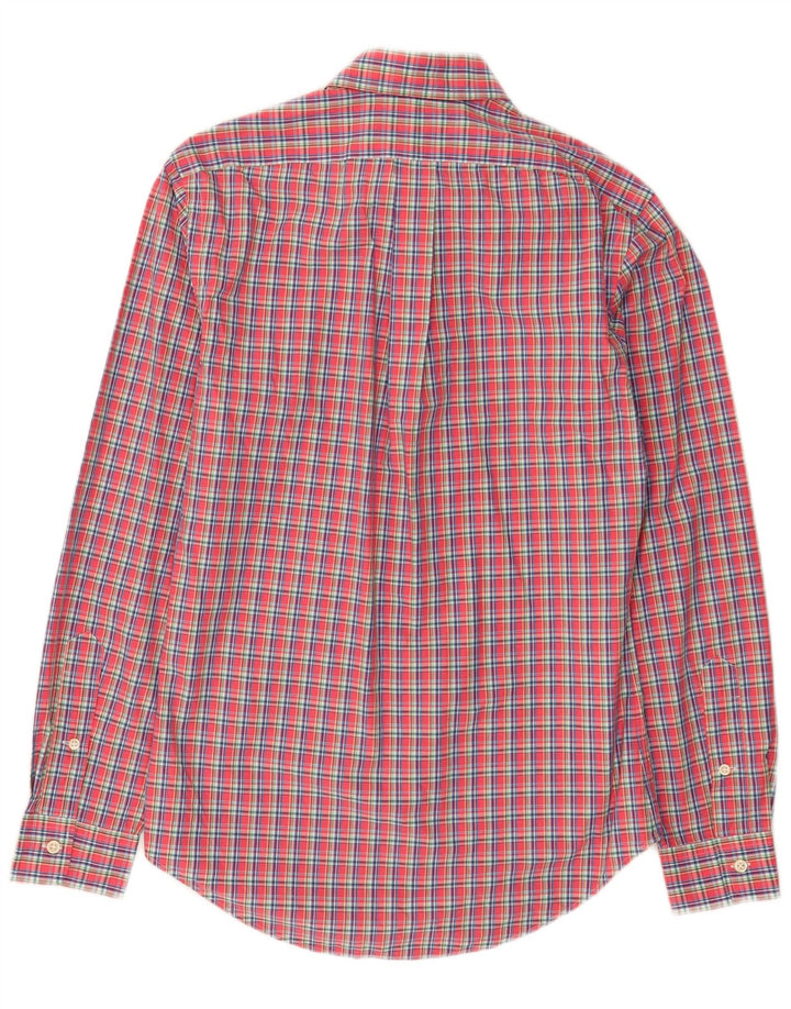 Cămașă pentru bărbați Ralph Lauren slim fit, bumbac cu carouri mici, roșii
