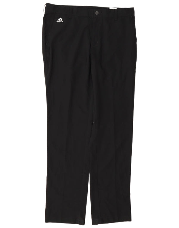 Pantaloni chino Climalite drepti pentru bărbați Adidas W34 L34 Poliester negru