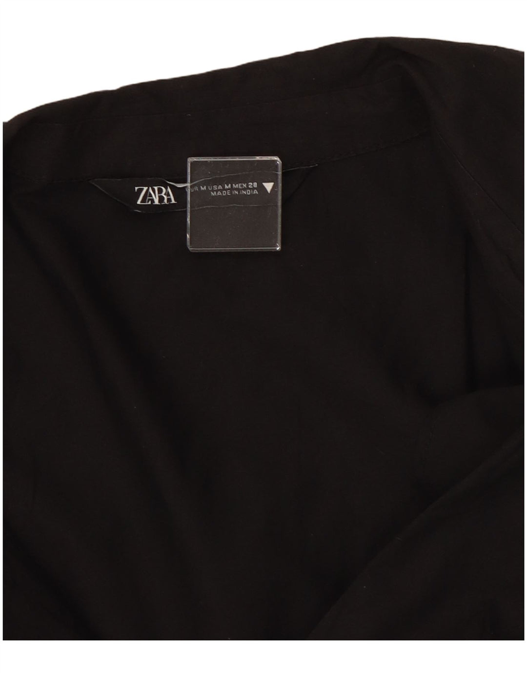 Rochie cămașă pentru femei Zara UK 14 Medium Black