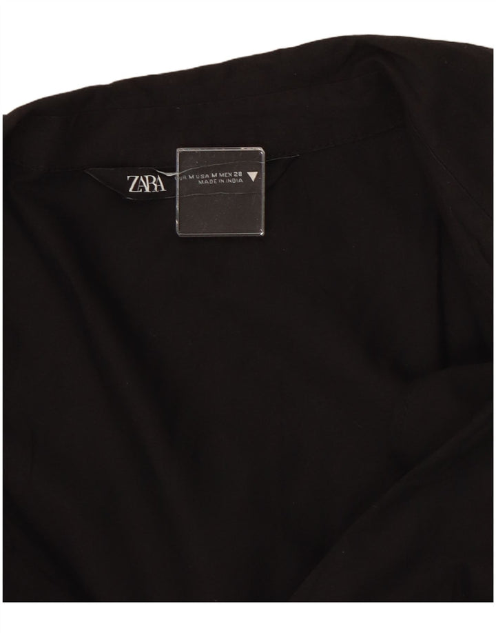 Rochie cămașă pentru femei Zara UK 14 Medium Black