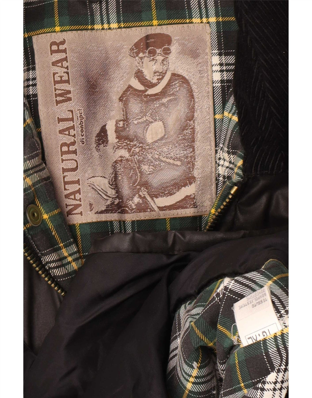Jachetă pentru bărbați Conbipel Natural Wear din bumbac cerat UK 42 XL poliester gri