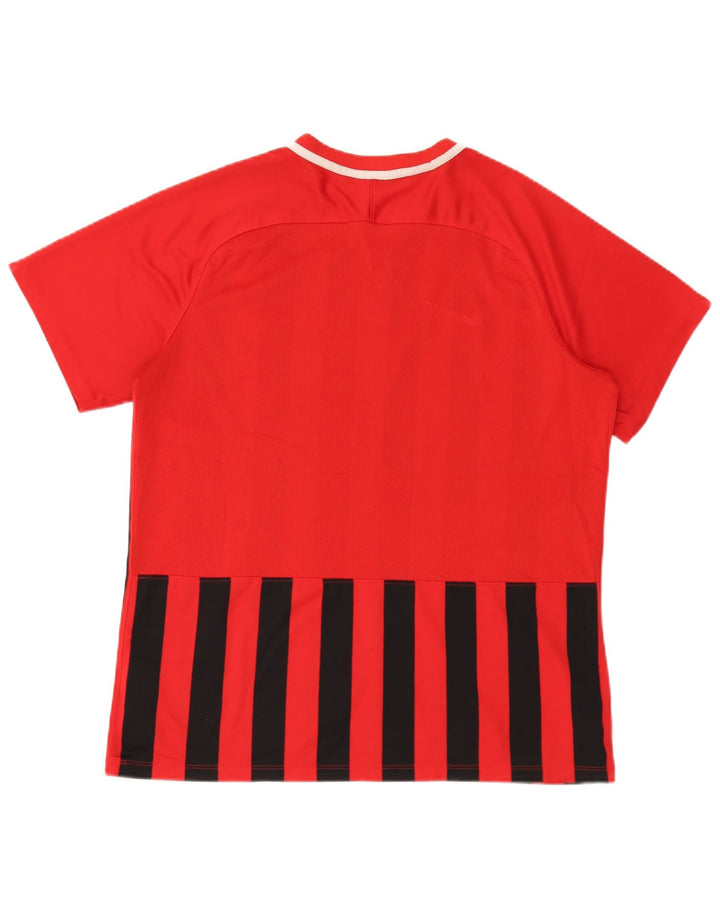 Tricou pentru bărbați Nike Dri Fit Top XL poliester cu dungi roșii