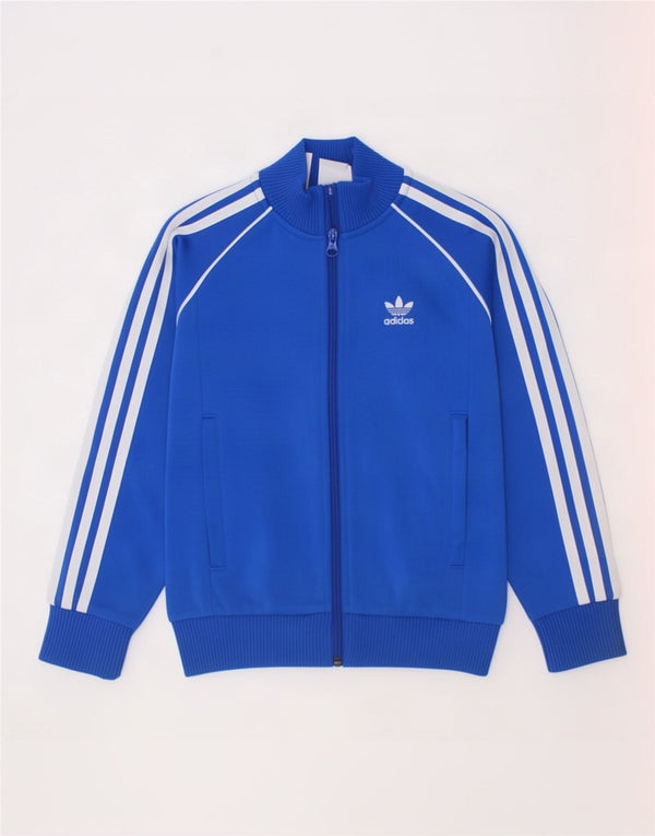 Jachetă de trening pentru băieți Adidas 6-7 ani poliester albastru