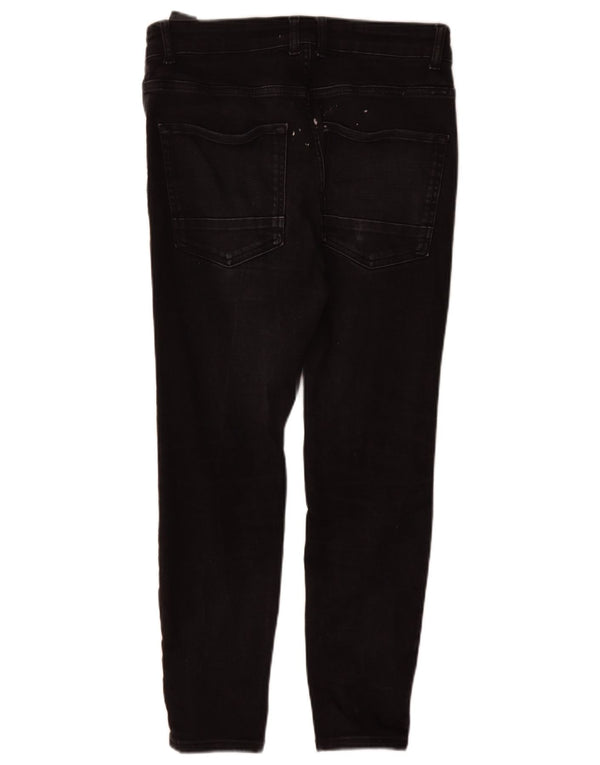 Blugi skinny pentru bărbați Zara EU 42 Large W32 L27 Bumbac negru
