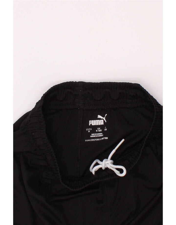 Pantaloni scurți sport Puma pentru băieți 9-10 ani negri