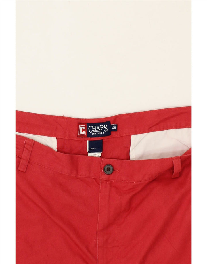 CHAPS Mens Cargo Shorts W40 2XL Red Cotton Vintage Chaps and Second-Hand Chaps from Messina Hembry 