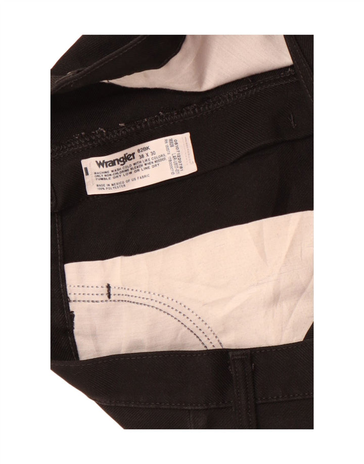 Pantaloni casual drepti pentru bărbați Wrangler W38 L30 Poliester negru