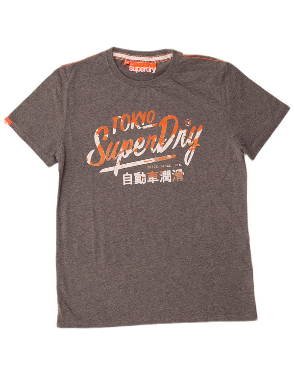 Tricou grafic pentru bărbați Superdry Top XL bumbac gri