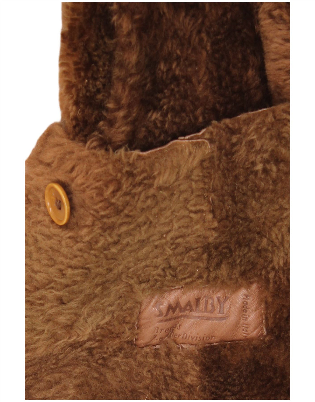 SMALBY Palton supradimensionat din shearling pentru femei UK 18 XL maro