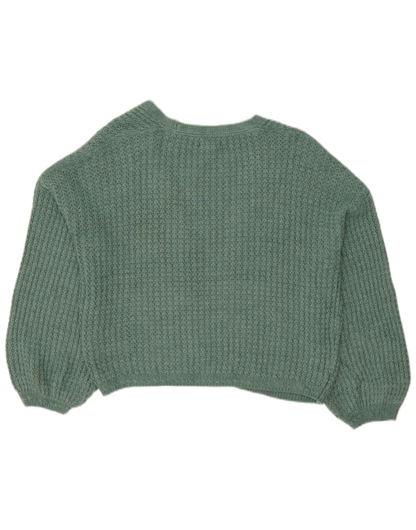 Pulover cardigan deschis supradimensionat pentru femei Fat Face UK 12 verde mediu
