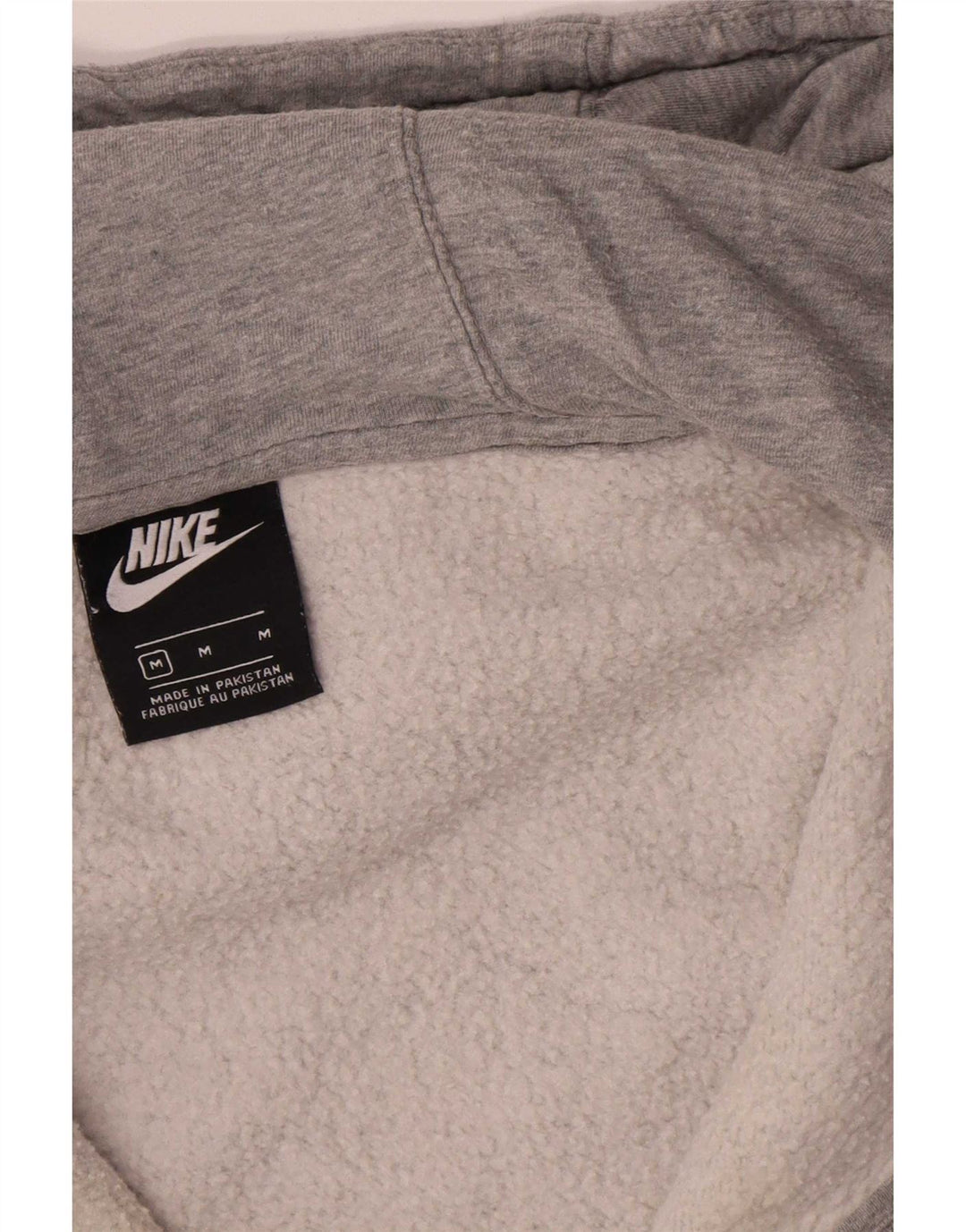 Pulover Nike pentru bărbați, cu fermoar, bumbac cu pete, gri mediu