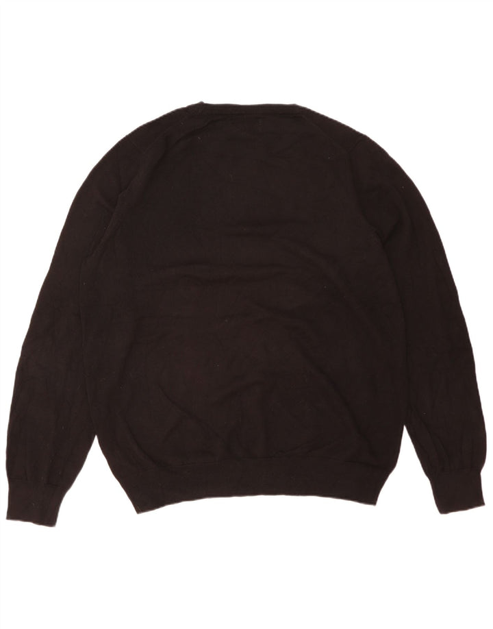 Pulover pentru bărbați Marks & Spencer cu gât crew pulover XL bumbac negru